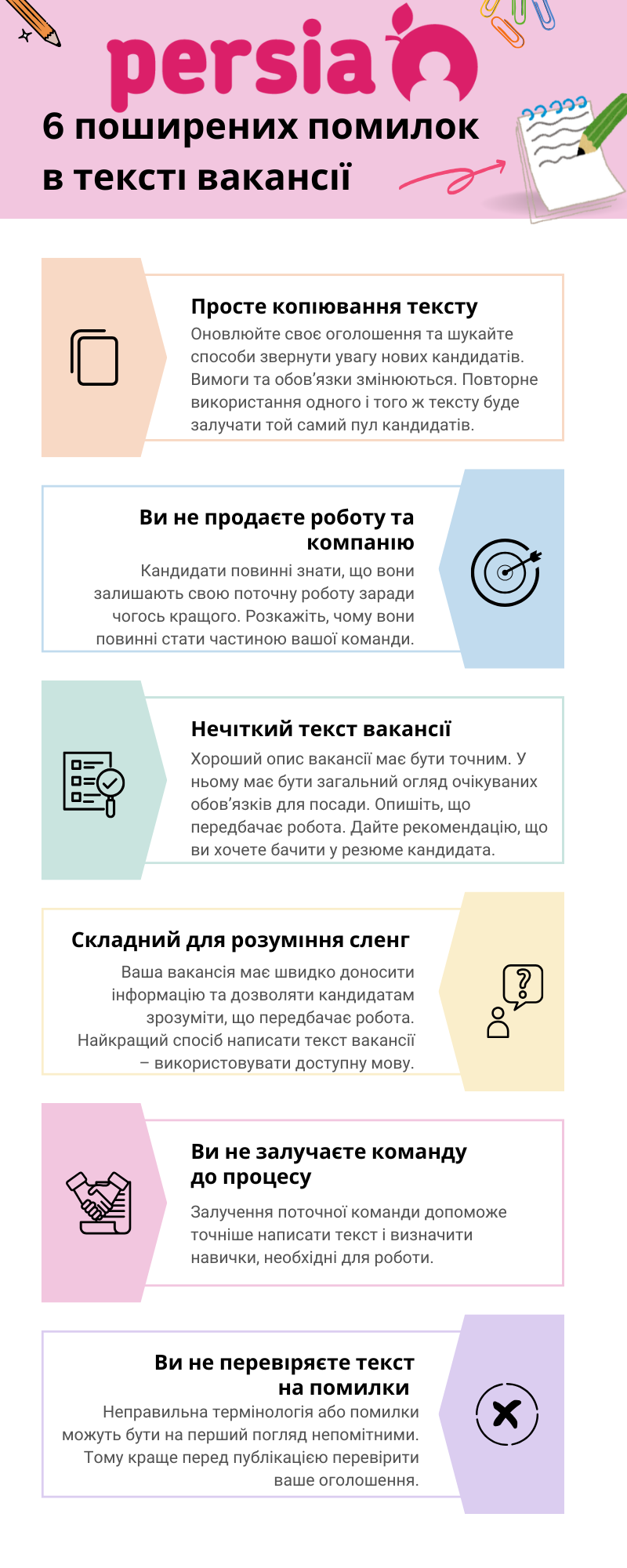 6 поширених помилок в тексті вакансії